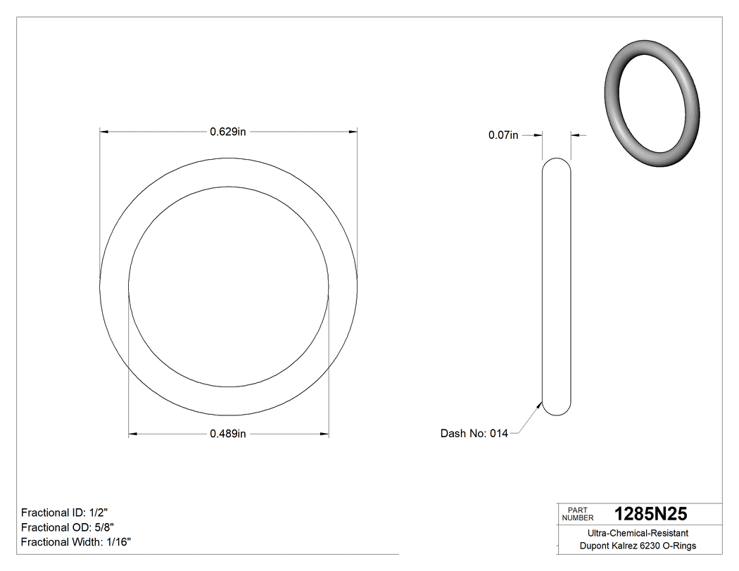 Technical drawing - 1285N25